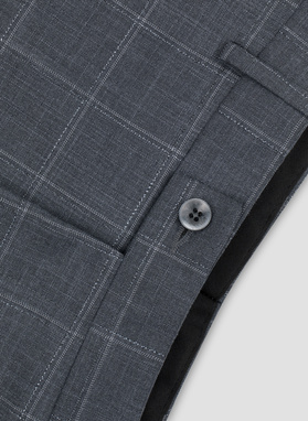 Pilkos kostiuminės kelnės P21WF-6G-067-S