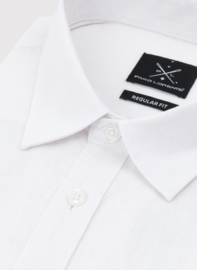 Balti lininiai ir medvilniniai marškiniai