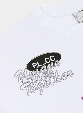 Baltas didelio dydžio bluzonas apvalia iškirpte C22SF-2B-005-B-0