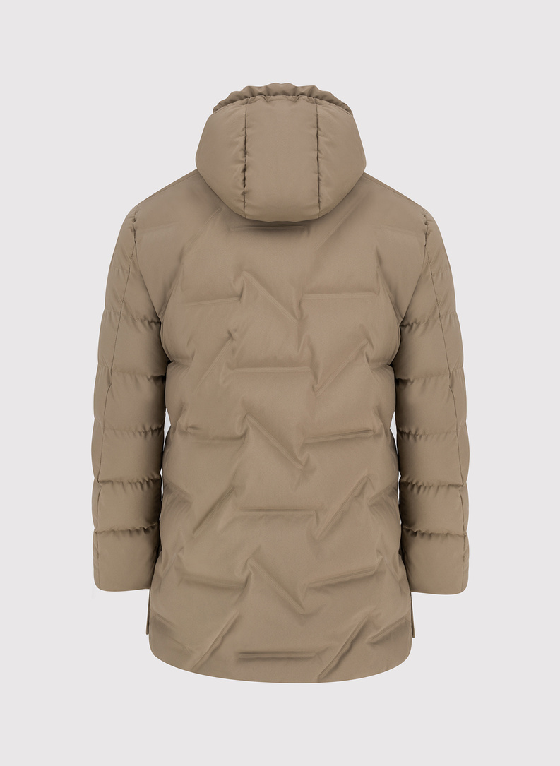 Smėlinė žieminė vyriška striukė