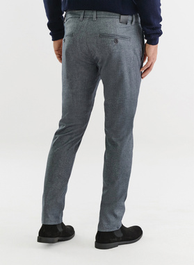 Tamsiai mėlynos vyriškos laisvalaikio kelnės