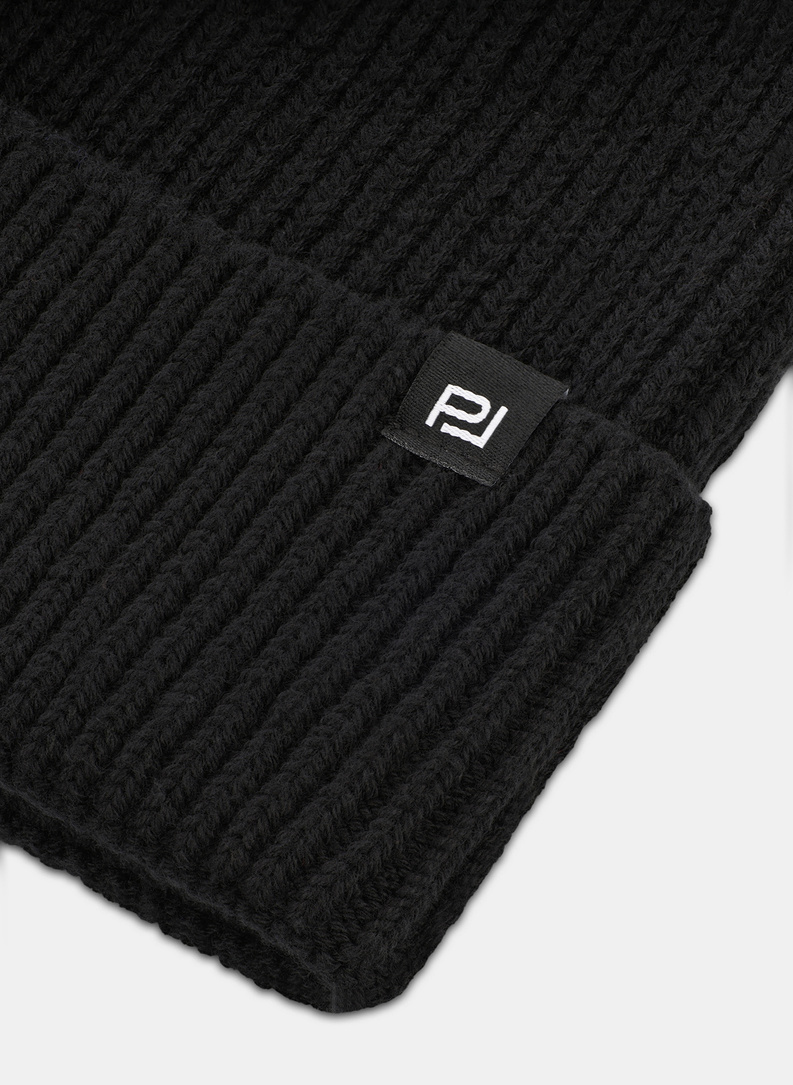 Juoda medvilninė vyriška kepurė