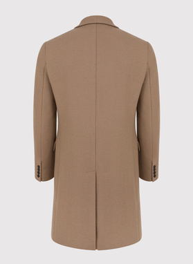 Smėlio spalvos dvieilis vyriškas lietpaltis