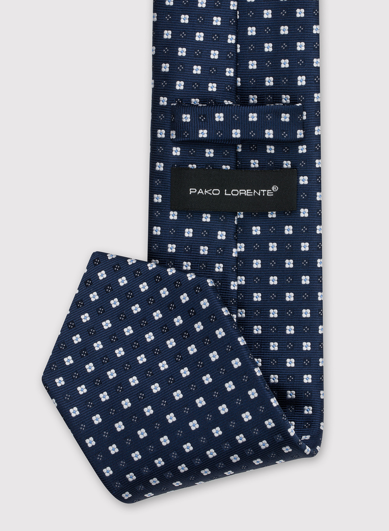 Tamsiai mėlynas vyriškas kaklaraištis