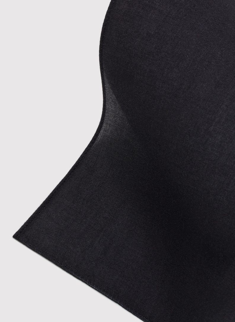 Juoda medvilninė vyriška kišeninė nosinaitė