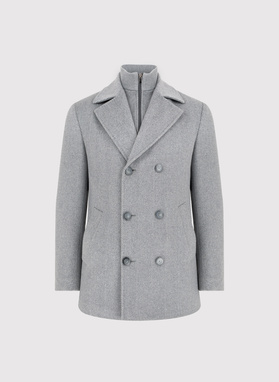 Vilnonis dvieilis vyriškas lietpaltis