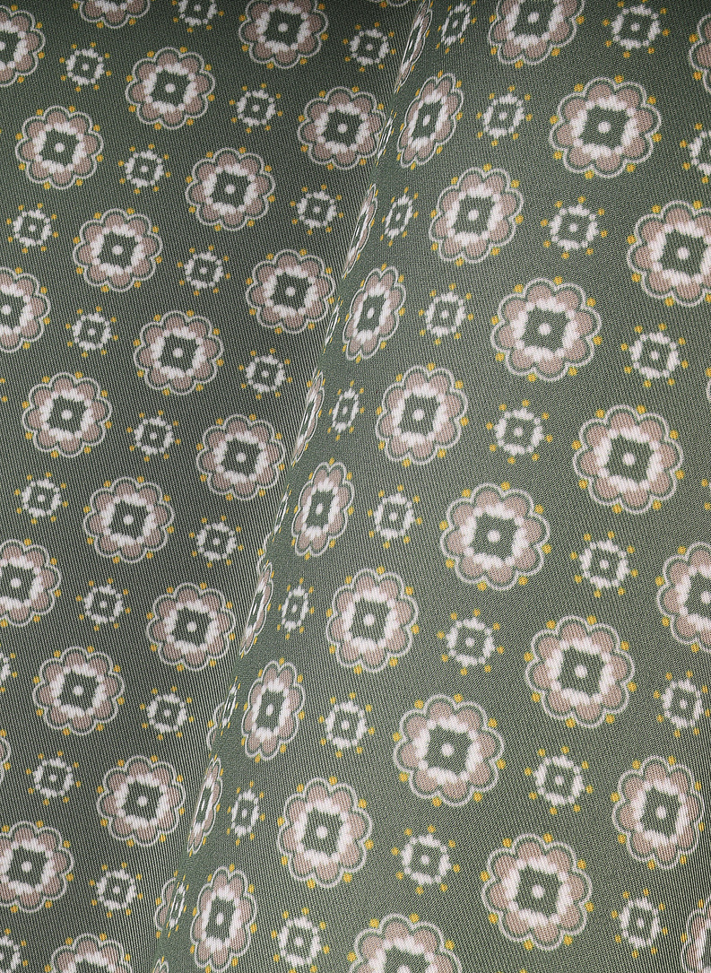 Žalia raštuota kišeninė nosinaitė