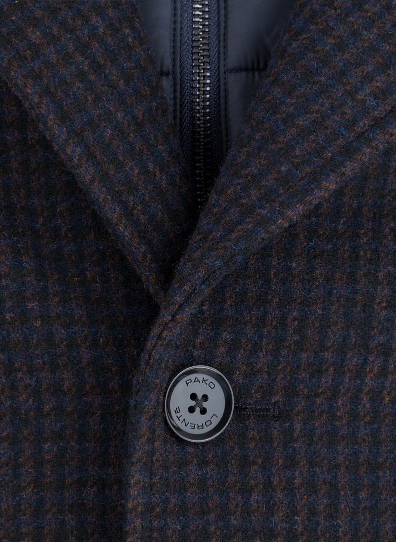 Bronzinis vyriškas lietpaltis smulkiais langais