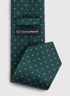 Žalias raštuotas vyriškas kaklaraištis