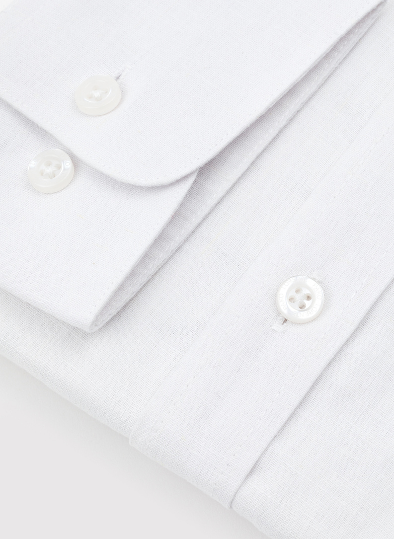 Balti lininiai ir medvilniniai marškiniai