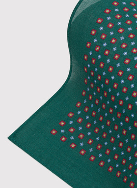 Žalia kišeninė nosinaitė mikroraštu