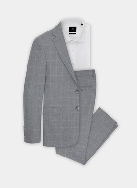 Pilkas kostiuminis švarkas P22SF-3G-009-S-S