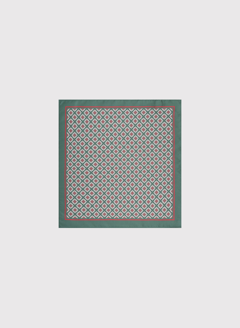 Žalia kišeninė nosinaitė mikroraštu