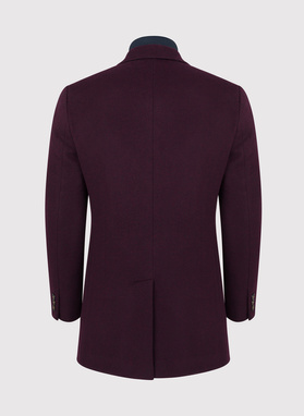 Vyšninis vyriškas lietpaltis su nusegama stačia apykakle