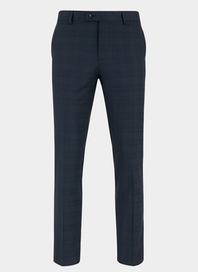 Tamsiai mėlynos kostiuminės kelnės P21WF-6G-068-G