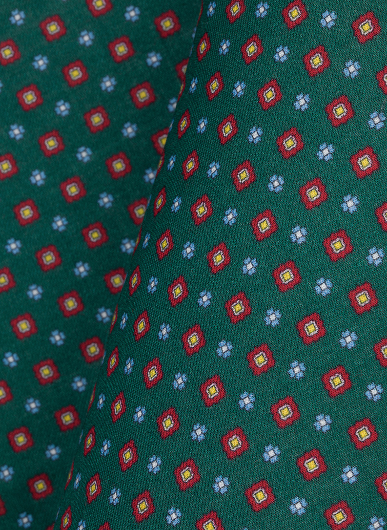 Žalia kišeninė nosinaitė mikroraštu