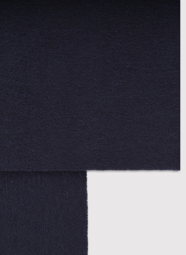 Tamsiai mėlynas vilnonis šalikas