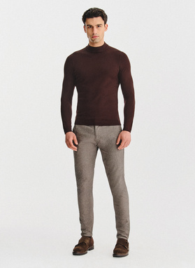 Rudos „chino“ kelnės