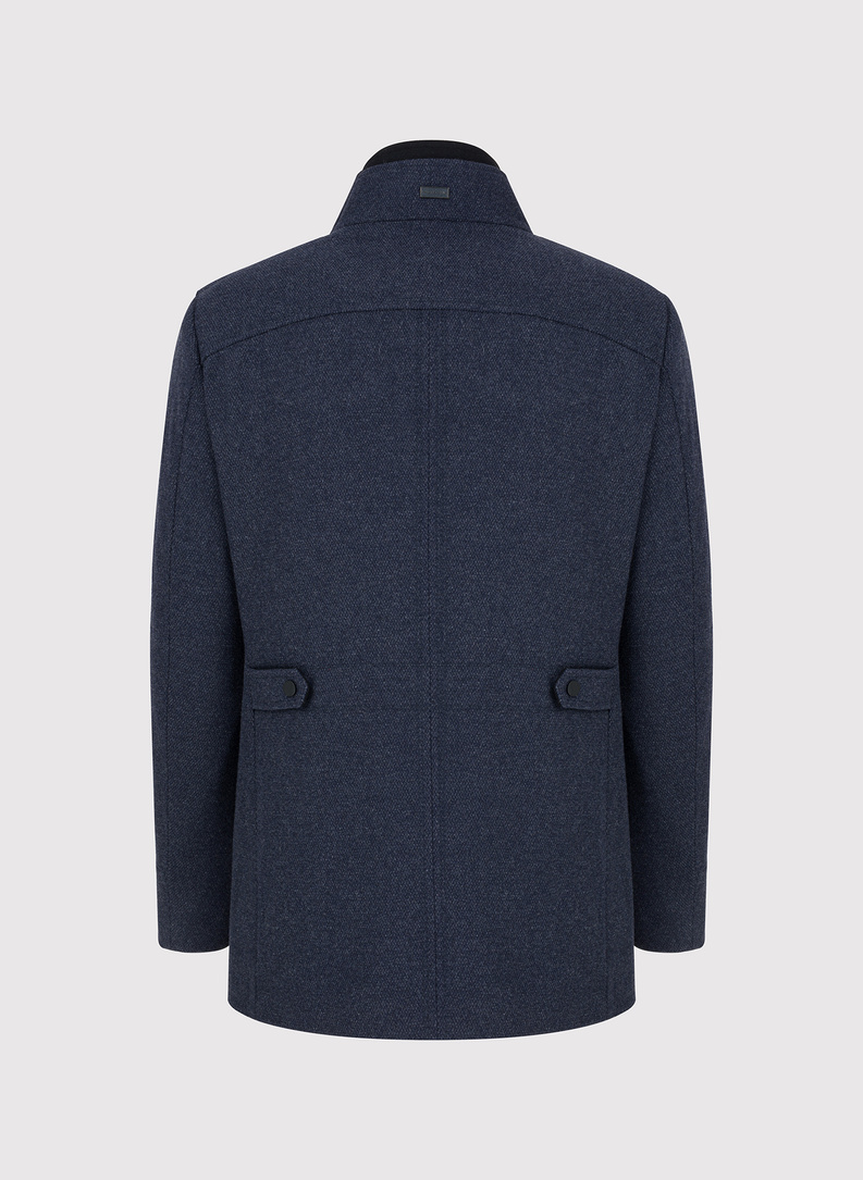 Tamsiai mėlynas vyriškas lietpaltis