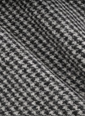 Vyriškas kaklaraištis skalikų dantų raštu