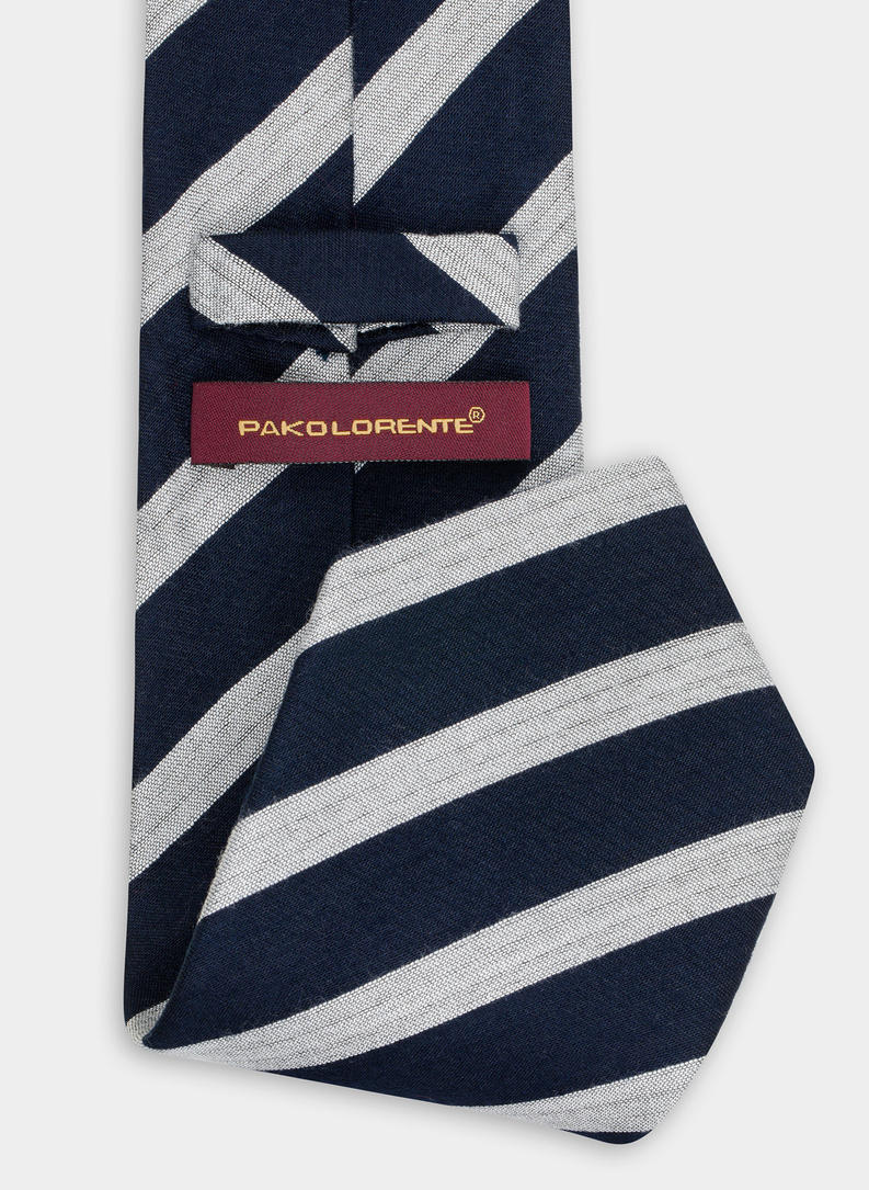 Tamsiai mėlynas vyriškas kaklaraištis P21WP-KX-266-G-0