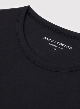 Juoda vyriška pižama su medvilne