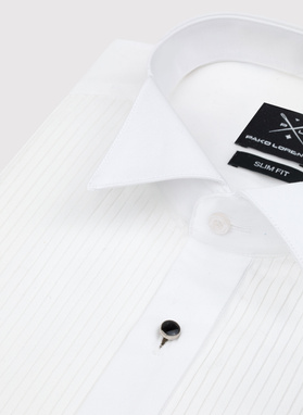 Balti vyriški smokingo marškiniai