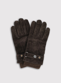 Rudos zomšinės pirštinės