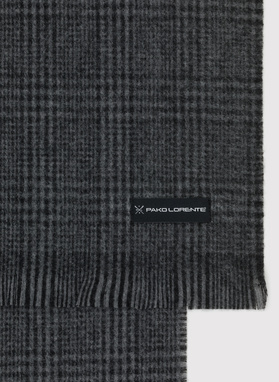 Pilkas languotas vyriškas šalikas