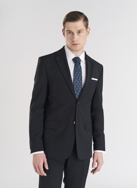 Vilnonės žalios kostiuminės kelnės