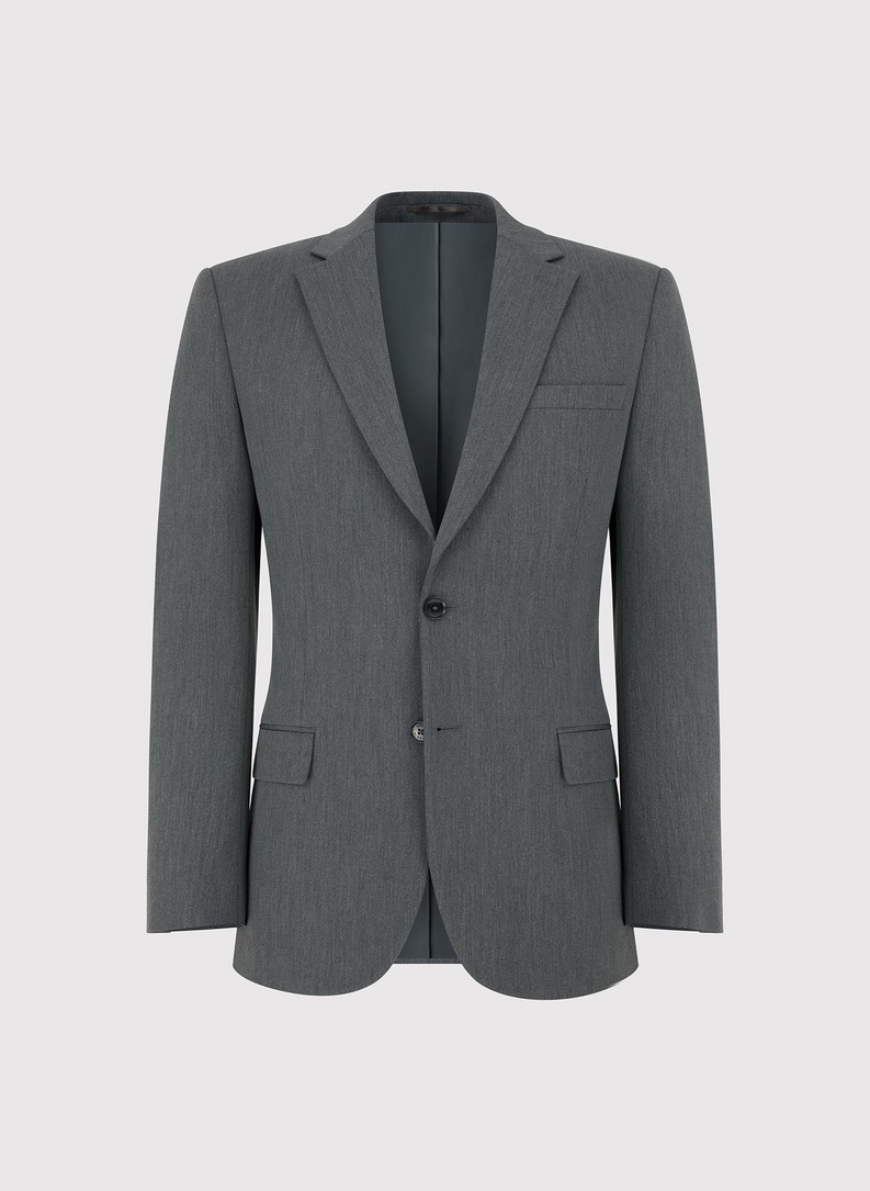 Pilkas kostiuminis švarkas