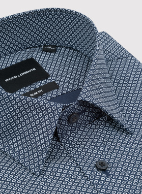 Medvilniniai marškiniai su mikroraštu