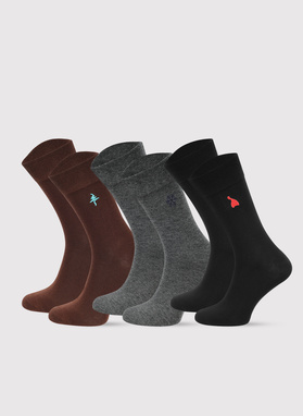 Vyriškų kojinių švenčių raštais komplektas