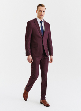 Vyšninis kostiuminis švarkas subtiliais langais