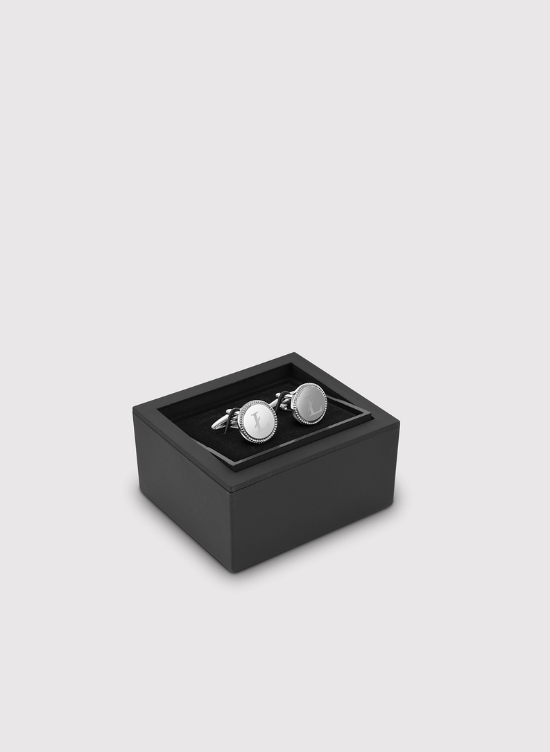 Sidabrinės rankogalių sąsagos