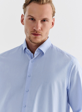 Elegantiški žydri vyriški marškiniai