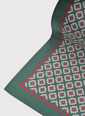 Žalia kišeninė nosinaitė mikroraštu