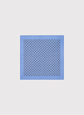 Mėlyna kišeninė nosinaitė mikroraštu