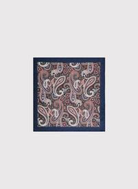 Dvipusė vyriška kišeninė nosinaitė peislio raštu