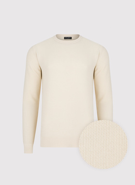 Vyriškas megztinis su O formos iškirpte