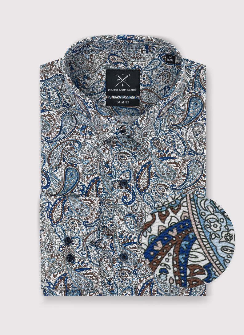 Vyriški marškiniai peislio raštu P23WN-1X-016-X-S