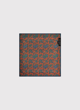 Dvipusė vyriška kišeninė nosinaitė peislio raštu