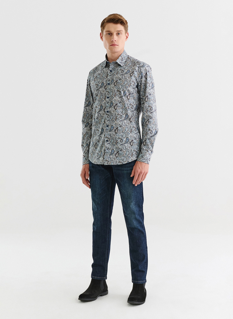 Vyriški marškiniai peislio raštu P23WN-1X-016-X-S