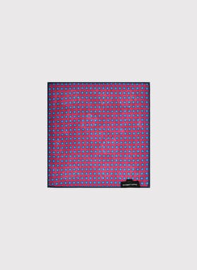 Dvipusė vyriška kišeninė nosinaitė su gėlėmis