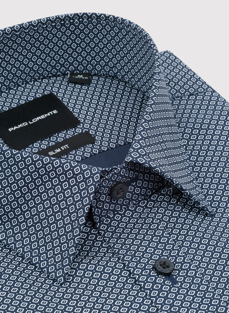 Medvilniniai marškiniai su mikroraštu