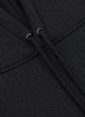 Juodas vyriškas treningas su bluzonu su gobtuvu