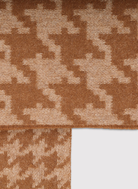 Vilnonis šalikas skalikų dantų raštu