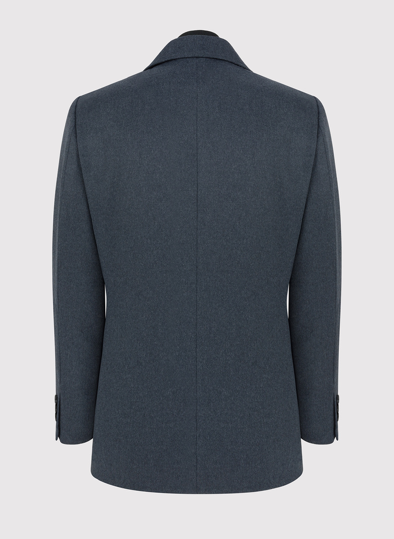 Trumpas dvieilis vyriškas lietpaltis su vilna