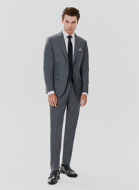 Pilkos spalvos kostiuminės kelnės