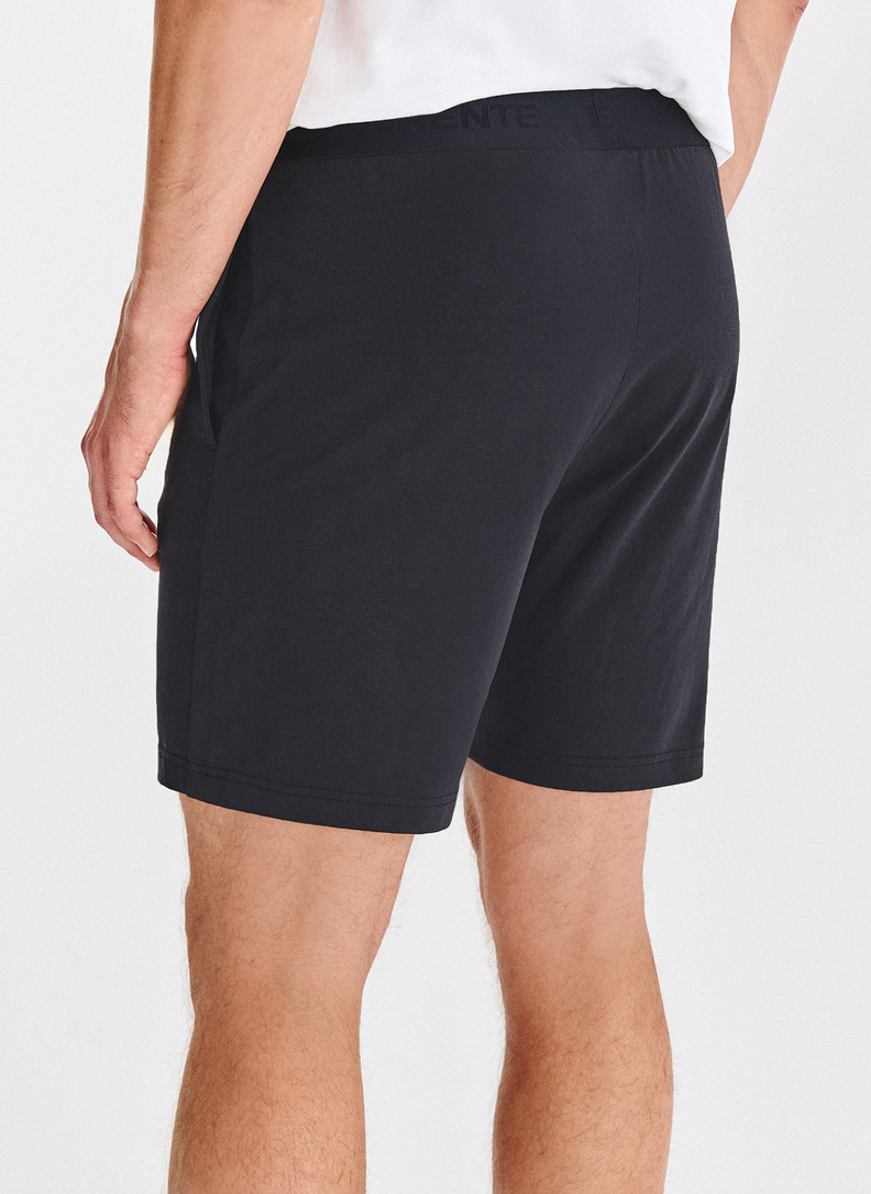 Baltai juoda vyriška pižama su medvilne